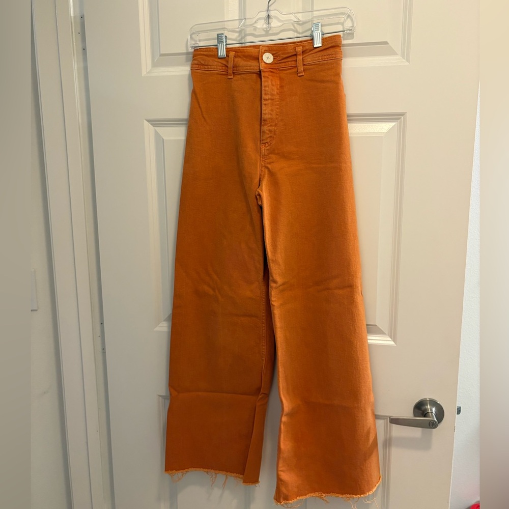 Zara Orange Flare Women's Jeans